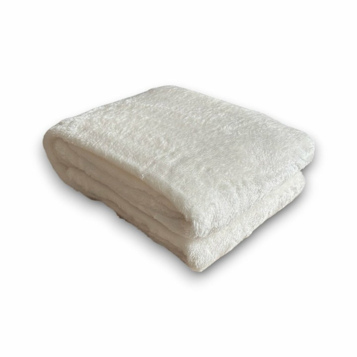 Wohndecke Teddy » Fleece Decke » XL Kuscheldecke 150 x 200 cm » weiche Couchdecke - Creme
