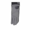 Winter Damen Handschuh Puschel » Winterhandschuhe mit Bommel » Fingerhandschuhe mit Touchfunktion - Hellgrau