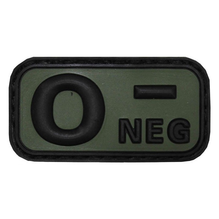 Klett Patch 3D  Blutgruppe 0 NEG