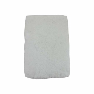 Badvorleger 60 x 40 cm » Badezimmer Teppich Vorleger extra weich » dicke Badematte 1300 g/m² » flauschiger Badeteppich - Weiß