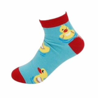Kinder Crazy Socks » Bunte Kindersocken » Kinderstrümpfe » Füßlinge » Kinder Socken Größe 30-33 und 34-37 - 34-37 / Ente