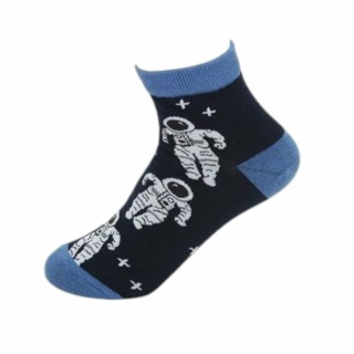Kinder Crazy Socks » Bunte Kindersocken » Kinderstrümpfe » Füßlinge » Kinder Socken Größe 30-33 und 34-37 - 34-37 / Astronaut