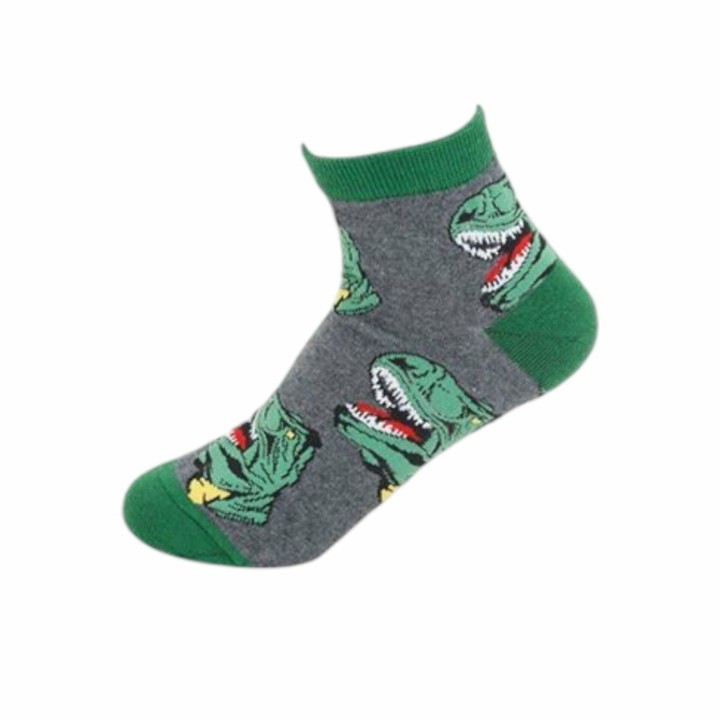 Kinder Crazy Socks » Bunte Kindersocken » Kinderstrümpfe » Füßlinge » Kinder Socken Größe 30-33 und 34-37 - 34-37 / Dinosauri