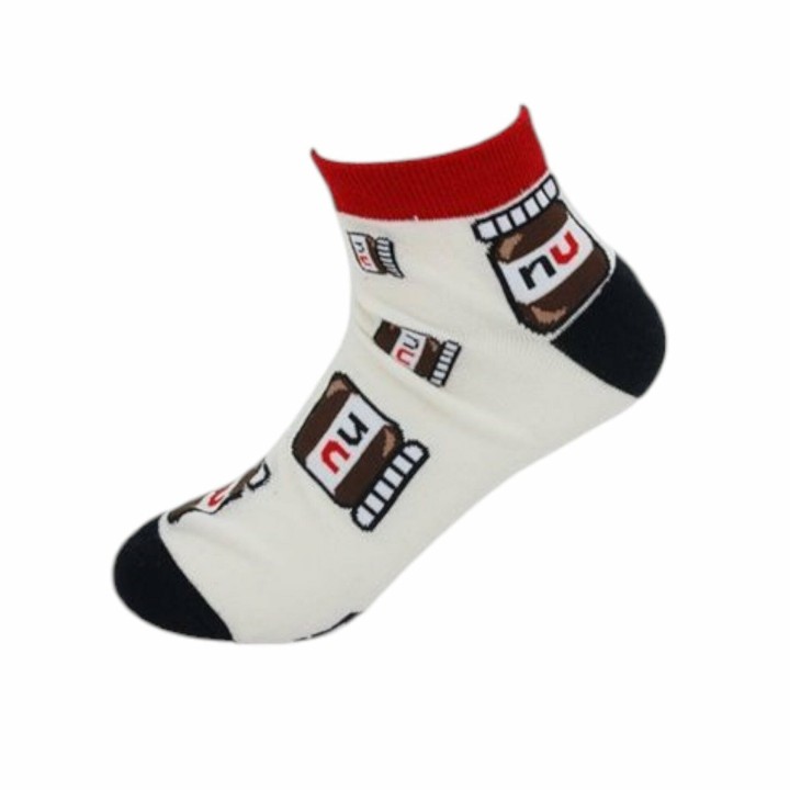 Kinder Crazy Socks » Bunte Kindersocken » Kinderstrümpfe » Füßlinge » Kinder Socken Größe 30-33 und 34-37 - 30-33 / Nutella