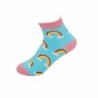 Kinder Crazy Socks » Bunte Kindersocken » Kinderstrümpfe » Füßlinge » Kinder Socken Größe 30-33 und 34-37 - 30-33 / Regenboge