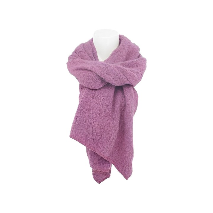 Winter Damen Schal Trapez » Bouclé Damenschal 200x40 cm » Winterschal Trapezschal » Alpaca Touch-Feeling | weich & flauschig