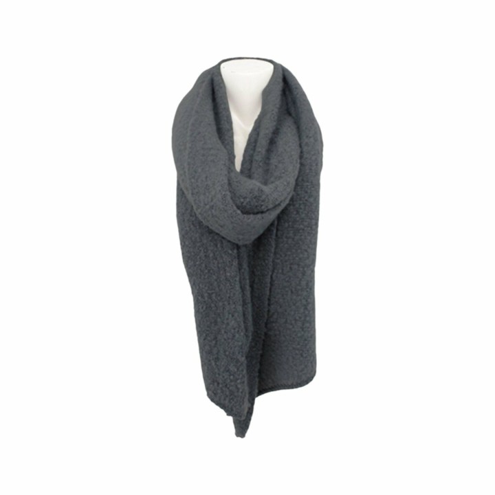 Winter Damen Schal Trapez » Bouclé Damenschal 200x40 cm » Winterschal Trapezschal » Alpaca Touch-Feeling | weich & flauschig