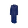 Bademantel knielang » leichter Mikrofaser Saunamantel mit Taschen » Morgenmantel mittellang - Marineblau / S/M