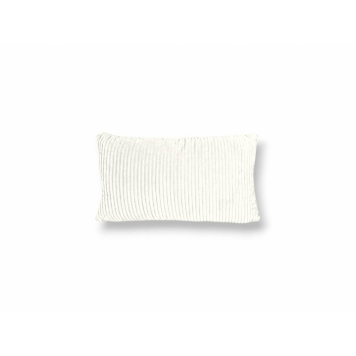 Dekokissen Cordoptik » Zierkissen 30 x 50 cm » Sofakissen & Kuschelkissen » Kissen mit Reißverschluss - Weiß