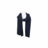 Herren Schal Alpaka Touch » Gerippter Herrenschal mit Wendeoptik » Winter Halstuch Doppelseitig » Strickschal 180x21cm - Dunk