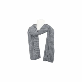 Herren Schal Alpaka Touch » Gerippter Herrenschal mit Wendeoptik » Winter Halstuch Doppelseitig » Strickschal 180x21cm - Hell