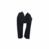 Herren Schal Alpaka Touch » Gerippter Herrenschal mit Wendeoptik » Winter Halstuch Doppelseitig » Strickschal 180x21cm - Schw