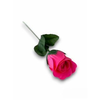 Baderose am Stiel » Seifenrose 4 g » Geschenkidee » Badekonfetti als Rose am Stiel - Pink