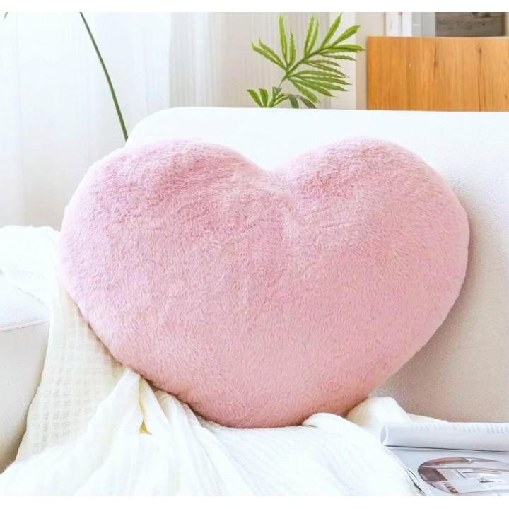 Lavendel Wärmekissen » Körnerkissen » Heizkissen für die Mikrowelle » Herzkissen 25 x 20 cm mit Lavendel Duft - Rosa