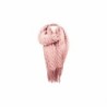 Winter Damen Schal » Fransenschal 220 x 72 cm » Damenschal in Faltenoptik » Winterschal Soft Cashmera Plissee - Rosa