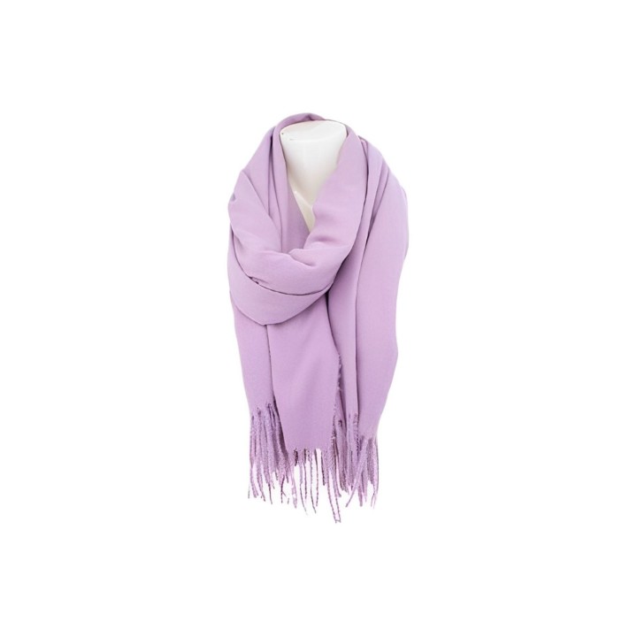 Damenschal Soft Cashmera » Fransenschal 180 x 70 cm » Winter Damen Schal » Herbst / Winter Schal - Lila
