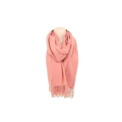 Damenschal Soft Cashmera » Fransenschal 180 x 70 cm » Winter Damen Schal » Herbst / Winter Schal - Rosa