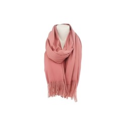 Damenschal Soft Cashmera » Fransenschal 180 x 70 cm » Winter Damen Schal » Herbst / Winter Schal - Helles Rostrot