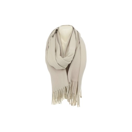 Damenschal Soft Cashmera » Fransenschal 180 x 70 cm » Winter Damen Schal » Herbst / Winter Schal - Beige