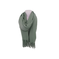 Damenschal Soft Cashmera » Fransenschal 180 x 70 cm » Winter Damen Schal » Herbst / Winter Schal - Grün
