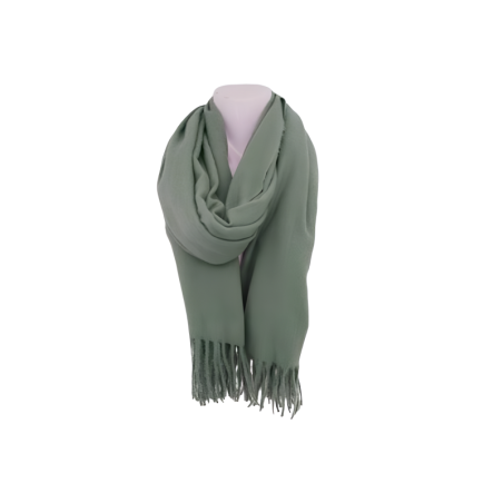 Damenschal Soft Cashmera » Fransenschal 180 x 70 cm » Winter Damen Schal » Herbst / Winter Schal - Grün