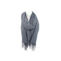 Damenschal Soft Cashmera » Fransenschal 180 x 70 cm » Winter Damen Schal » Herbst / Winter Schal - Dunkelgrau