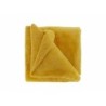 Teddy-Decke 150 x 200 cm » Kuscheldecke 'Torvah' » Wohndecke strahlend gelb » Couchdecke Teddy Fleece
