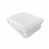 Kuscheldecke in Cord-Optik » Wohndecke 200x150cm » Tagesdecke mit Antipilling-Effekt » warme Couchdecke - Weiß