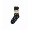 Hüttensocken » Kuschelsocken » Anti Rutsch Socke » Winter Hausschuhe » Strick Fleece in schwarz/weiß - Motiv 4