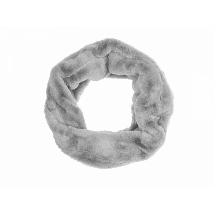 Loop Schal Damen » Teddy Winterschal Kunstpelz » dicker Winterschal » Damenschal warm & weich - Grau