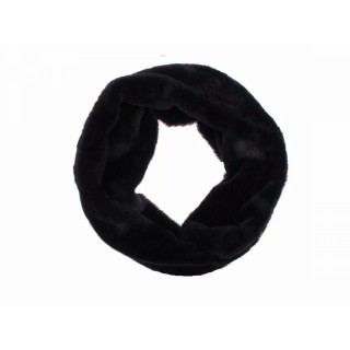 Loop Schal Damen » Teddy Winterschal Kunstpelz » dicker Winterschal » Damenschal warm & weich - Schwarz