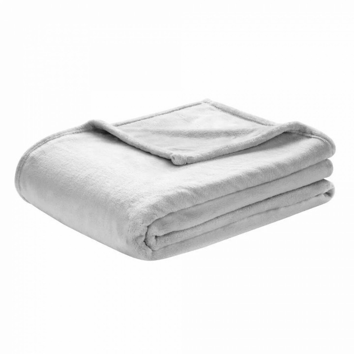 Premium Kuscheldecke Cashmere Touch » Wohndecke 150 x 200 cm » weiche Tagesdecke 450 g/m² - Hellgrau