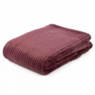 Breitcord Wohndecke XL 150 x 200 cm » dicke Kuscheldecke von 1000 Gramm » Couchdecke » Glitzer Decke - Beere