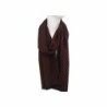 Winter Herren Schal mit Schach Muster » Soft Cashmera Herrenschal | Winterschal 180x30 cm - Bordeauxrot