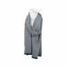 Winter Herren Schal mit Schach Muster » Soft Cashmera Herrenschal | Winterschal 180x30 cm - Grau