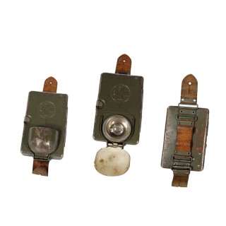 Schweizer Taschenlampe Modell 1939 oliv gebr.