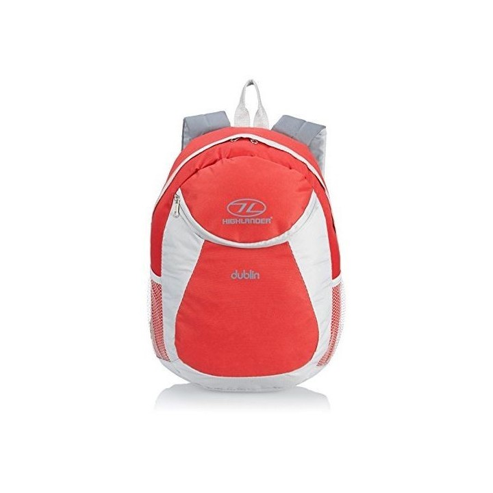 Rucksack Dublin 15 Liter  rot/grau Restposten