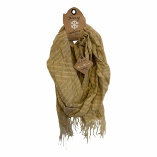 Winter Damen Schal Soft Cashmera » Winterschal Boutique Zic Zac » Damenschal » Fransenschal 180 x 65 cm - Gelb