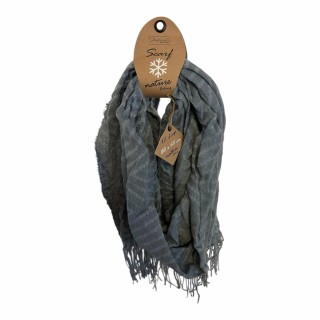 Winter Damen Schal Soft Cashmera » Winterschal Boutique Zic Zac » Damenschal » Fransenschal 180 x 65 cm - Grau