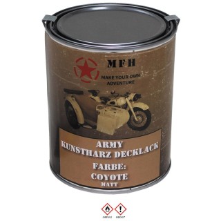 Army Kunstharz Decklack 1 L Dose RAL 1011 coyote - 22,90 €/L