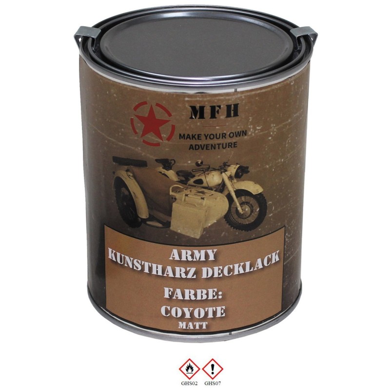 Army Kunstharz Decklack 1 L Dose RAL 1011 coyote - 22,90 €/L