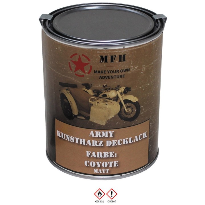 Army Kunstharz Decklack 1 L Dose RAL 1011 coyote - 22,90 €/L