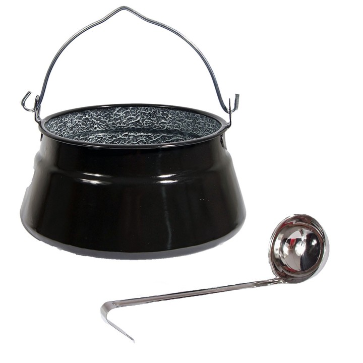 Set 25L Fischsuppekessel emailliert GRATIS Schöpflöffel