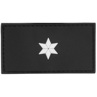 Dienstgradabzeichen 3D Polizeikommissar 1 Stern weiß Behördenausweis