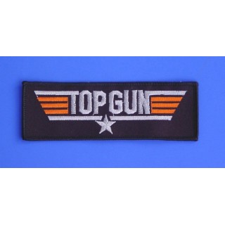 Abzeichen Textil US Top Gun 2-farbig