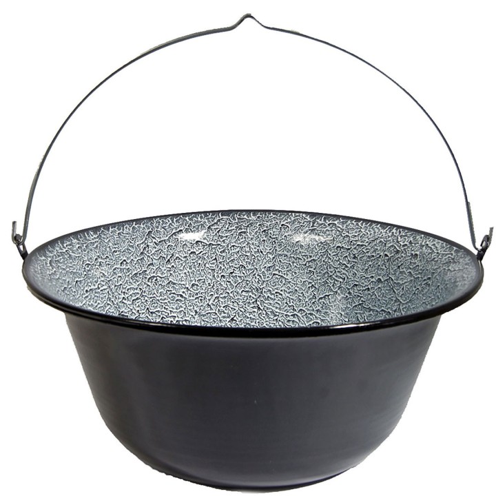 40L Gulaschkessel Topf Emaille mit Bügel