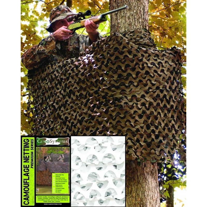 3 x 6 m Tarnnetz Basic Mil weiß 18,0m² - 4,72 €/m²