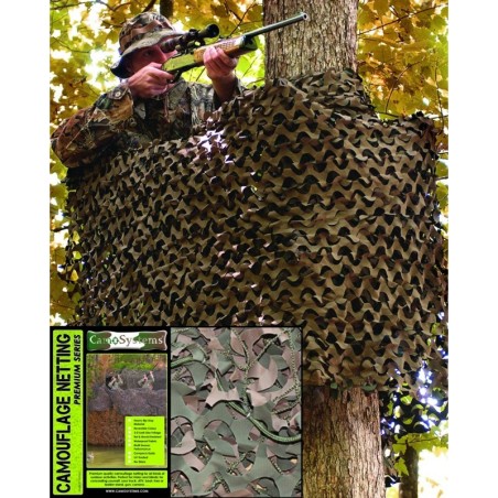3 x 6 m Tarnnetz Basic Mil woodland 18,0m² - 4,72 €/m²