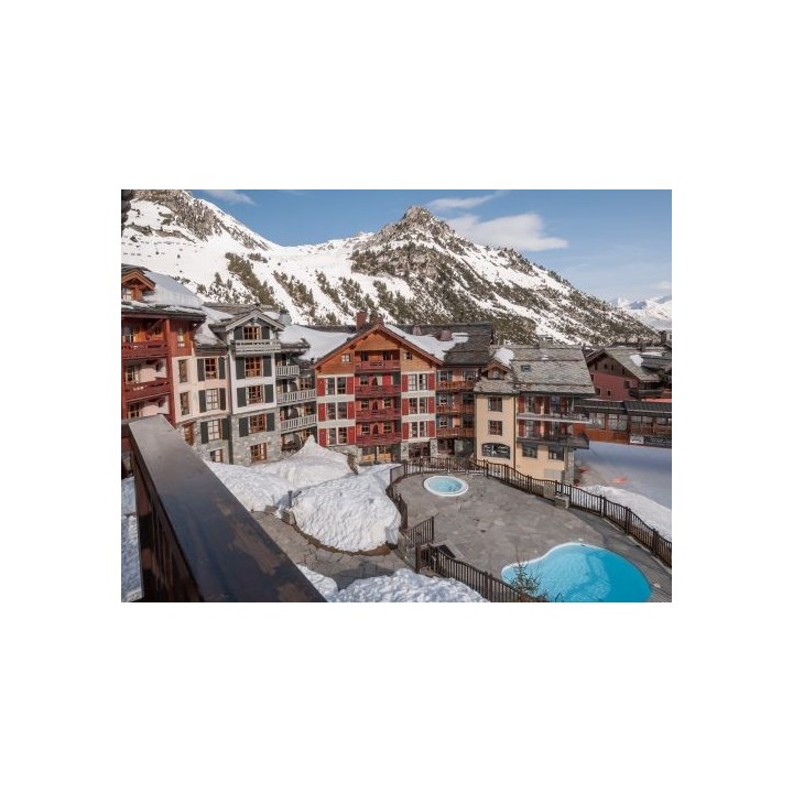 Ferienwohnung Arc 1950 Le Village Zugang zum Außenpool - 4-6 Personen