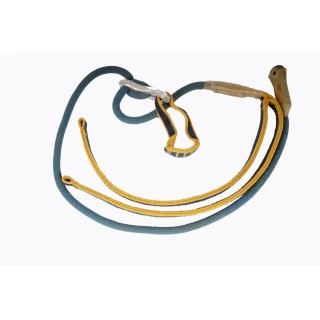 Gebirgsjäger Y-Seil 2m ohne Karabinerhaken blau gebraucht 6,45€/m
